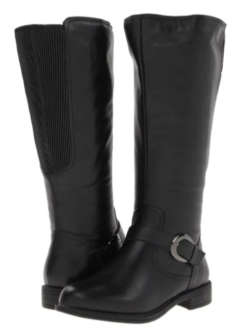 David Tate Womens Branson Knee High Boots US 12 M Black Leather NWOB
